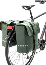 New bicycle bag Odense Sturke, spacious double backpack for electric bicycles green