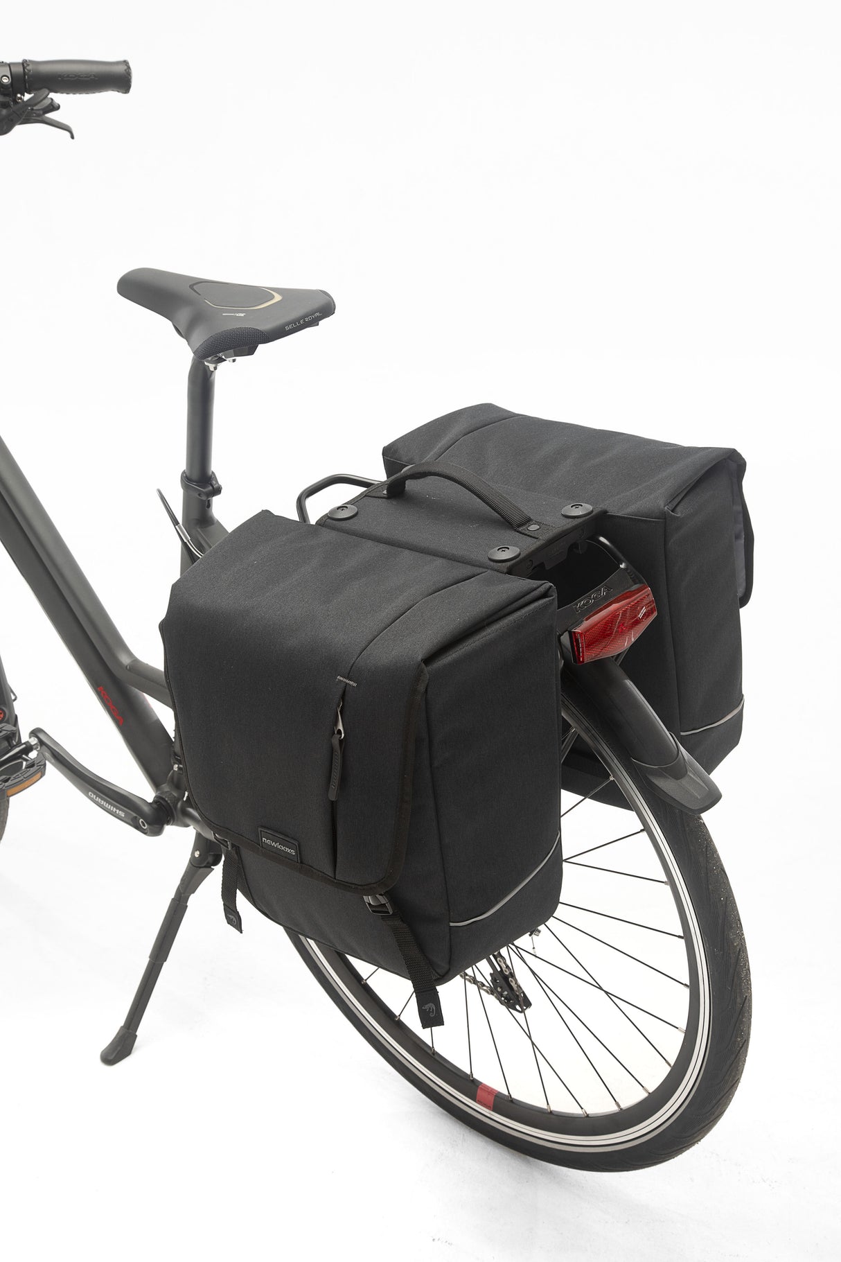 NOVA Double - Double Bicycle Bag, eau -pellent, noir