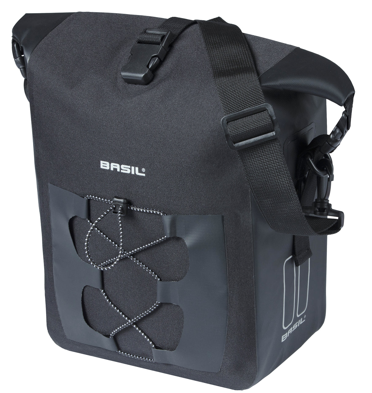 Basil Navigator m Sac à vélo imperméable noir