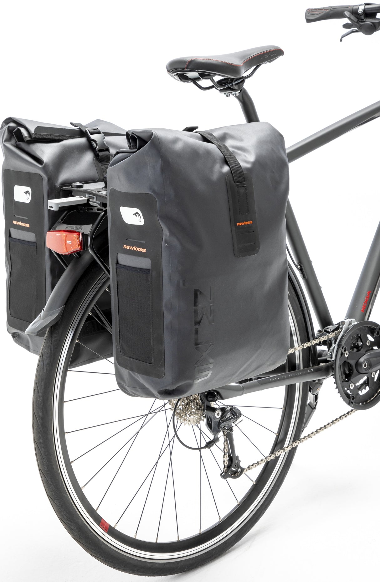 Nouveau sac de vélo looxs double varo noire racktime