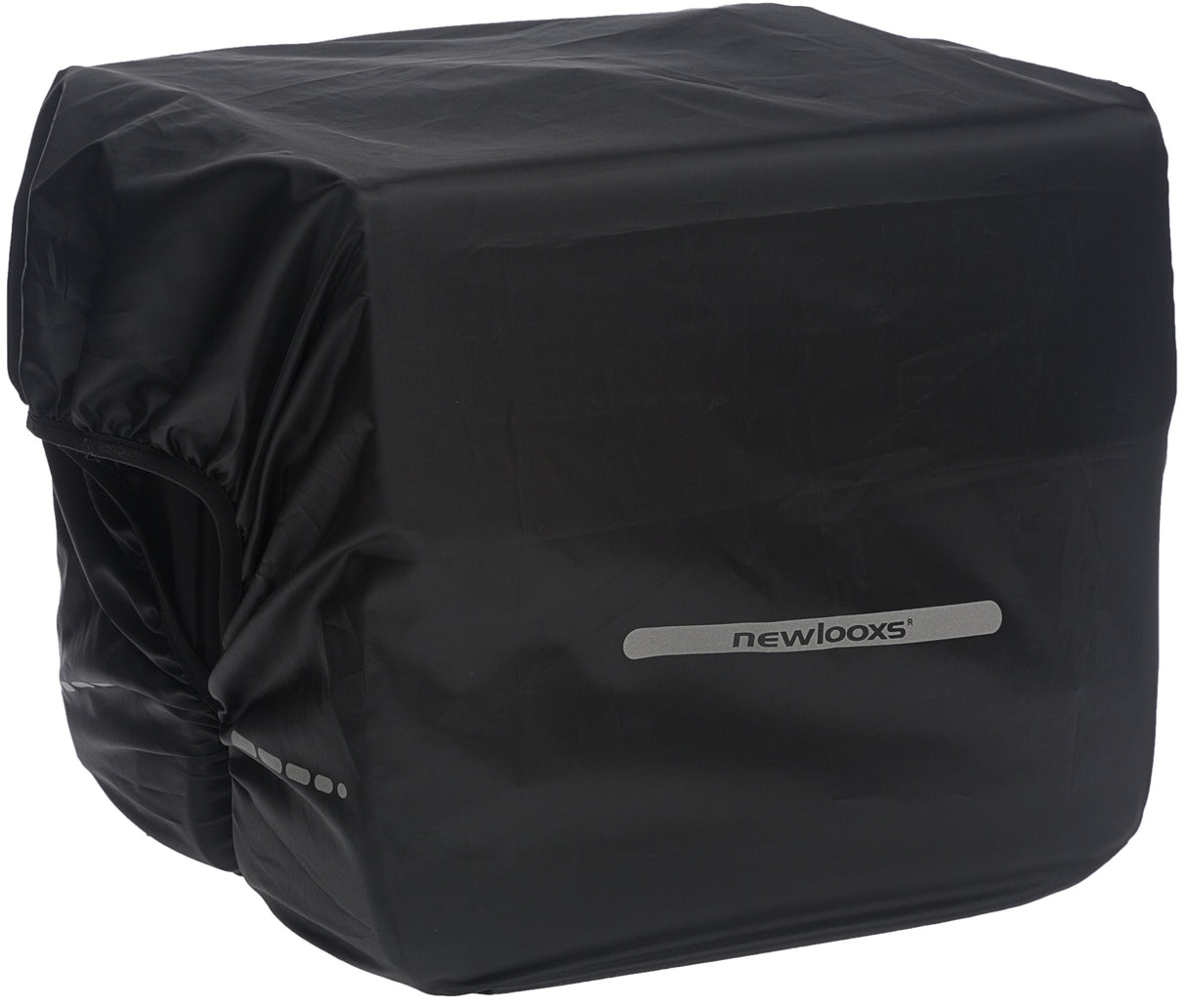 New Looxs Rain cover Dubbel - Black Waterproof Polyester Bicycle Bag - Reflection - 40x97 cm