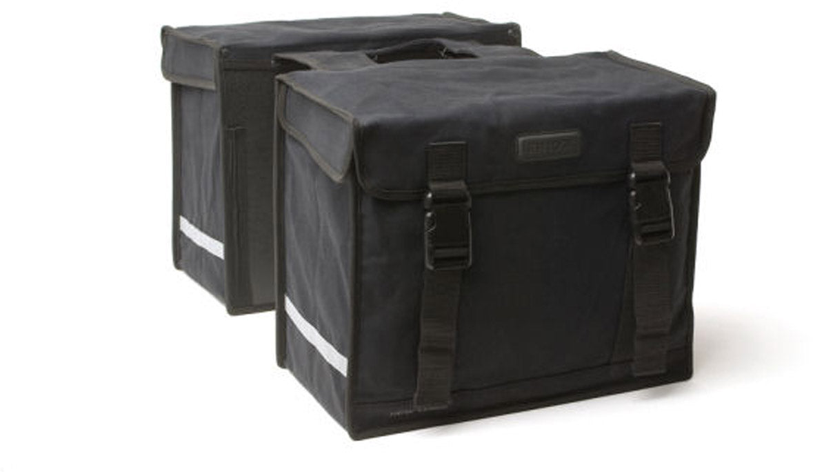 New Looxs Canvas Camping - Double Bicycle Bag Black