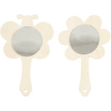 Creativ Firma https: www.cchobby.nl Hand Mirror-h-13-9-cm-w-9-cm-2-piece-1-box