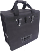 Borsa per biciclette di bordo Shopper di base 20 litri 37 x 34 x 13 cm nero