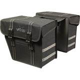 Greenlands Tas dubbel zwart-zwart. afmeting 36x32x18 cm (2x) 40L. afgeschuinde kanten