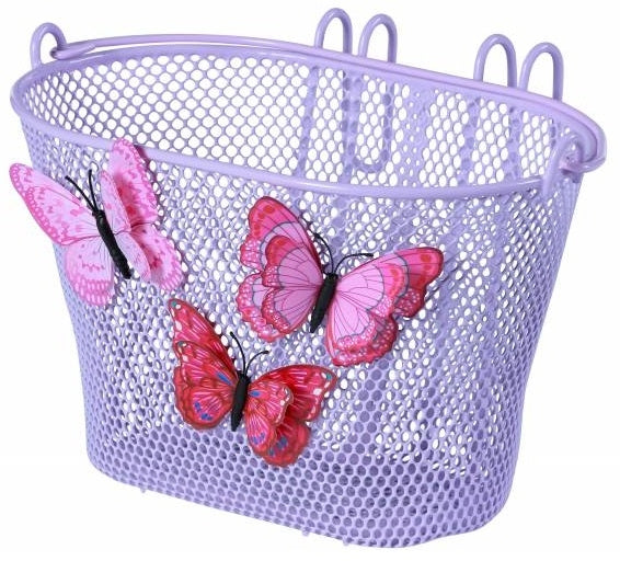 Basil Jasmin Butterfly kinderfietsmand voorop of achterop lila