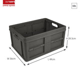 Sunware closed folding crate 32l anthracite
