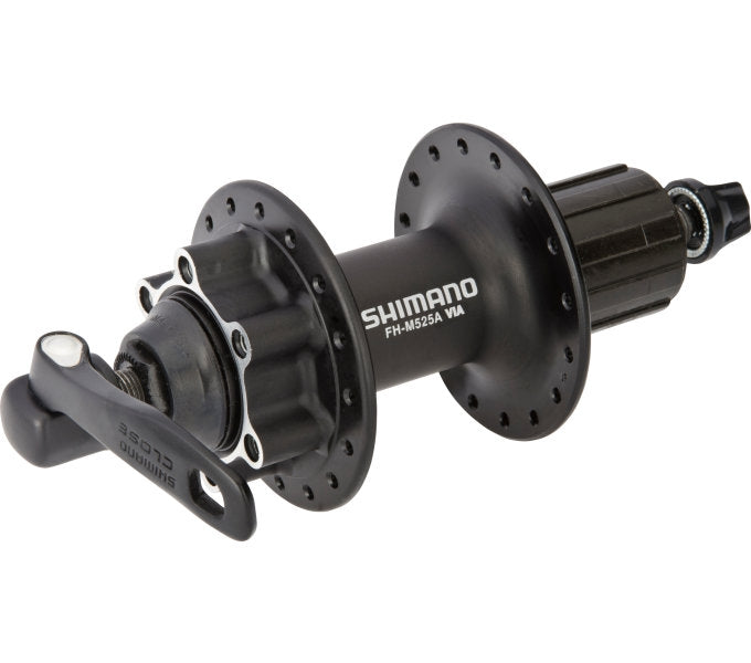 Shimano después del cubo FH-M525 8 9 10 Velocidad 36 agujeros 6 pernos Monte de disco de freno Negro