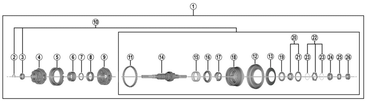 Shimano Nexus 7 Wewnętrzny Rollerbrake Y3ET98010