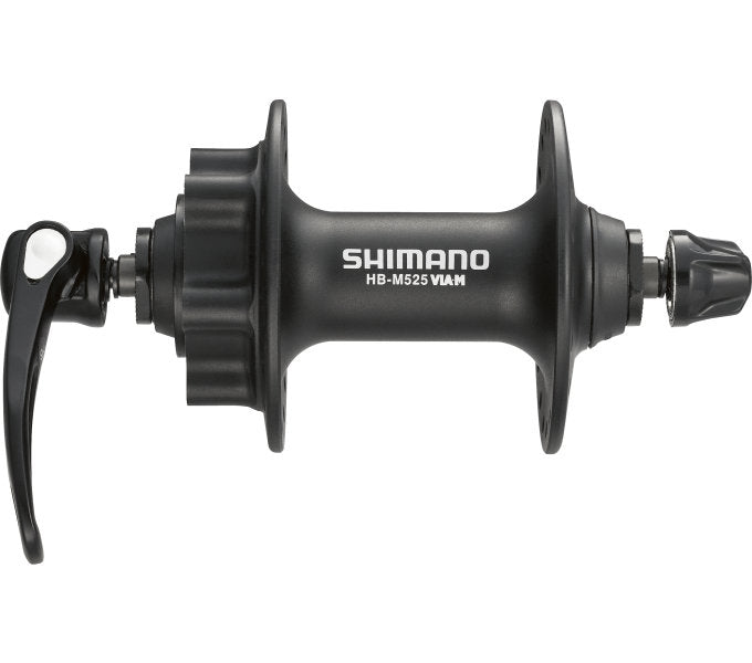 ForeFilering Shimano FH -M525 - 32 hull - 6 bolter Bremseskivefeste - Svart