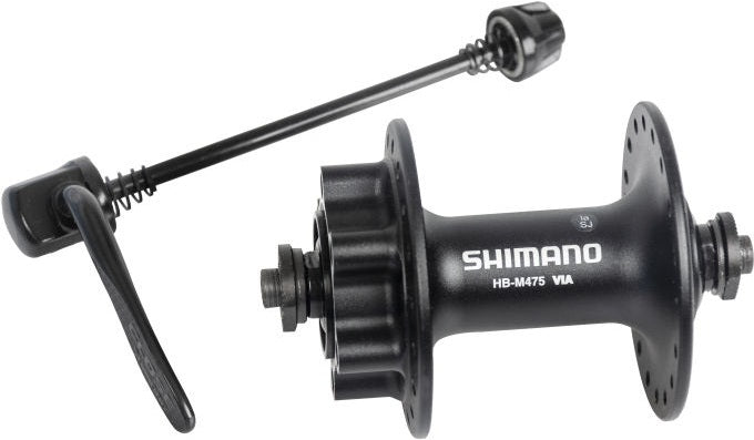 Front Shimano fh -m475 - 36 Lächer - 6 Bolzen mat Bremsdismontage - Schwaarz