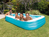 Intex Opblaasbaar zwembad Family Pool blauw