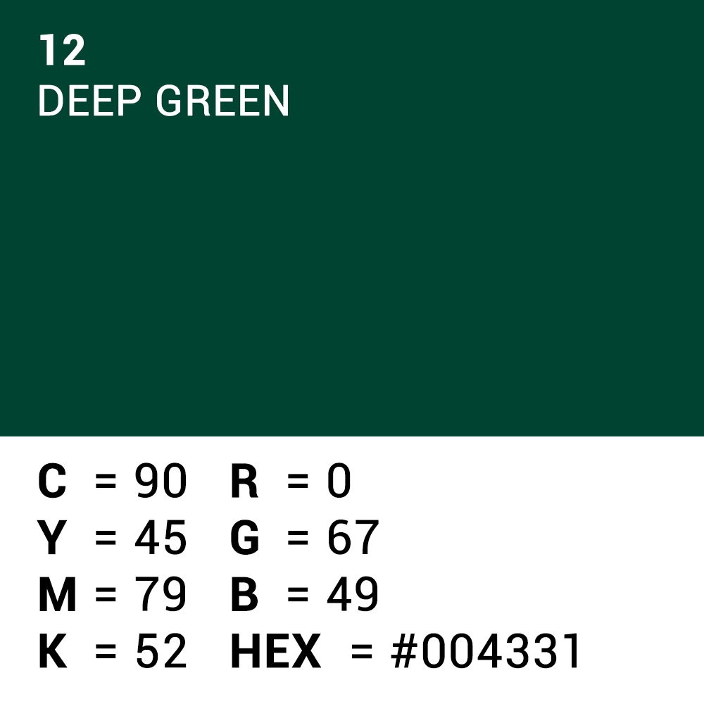 Superior background paper 12 deep green 1.35 x 11m