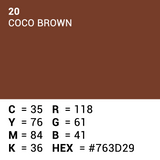 Superior background paper 20 coco brown 1.35 x 11 m
