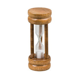 Metaltex timeglass 3 minutter mørkt tre