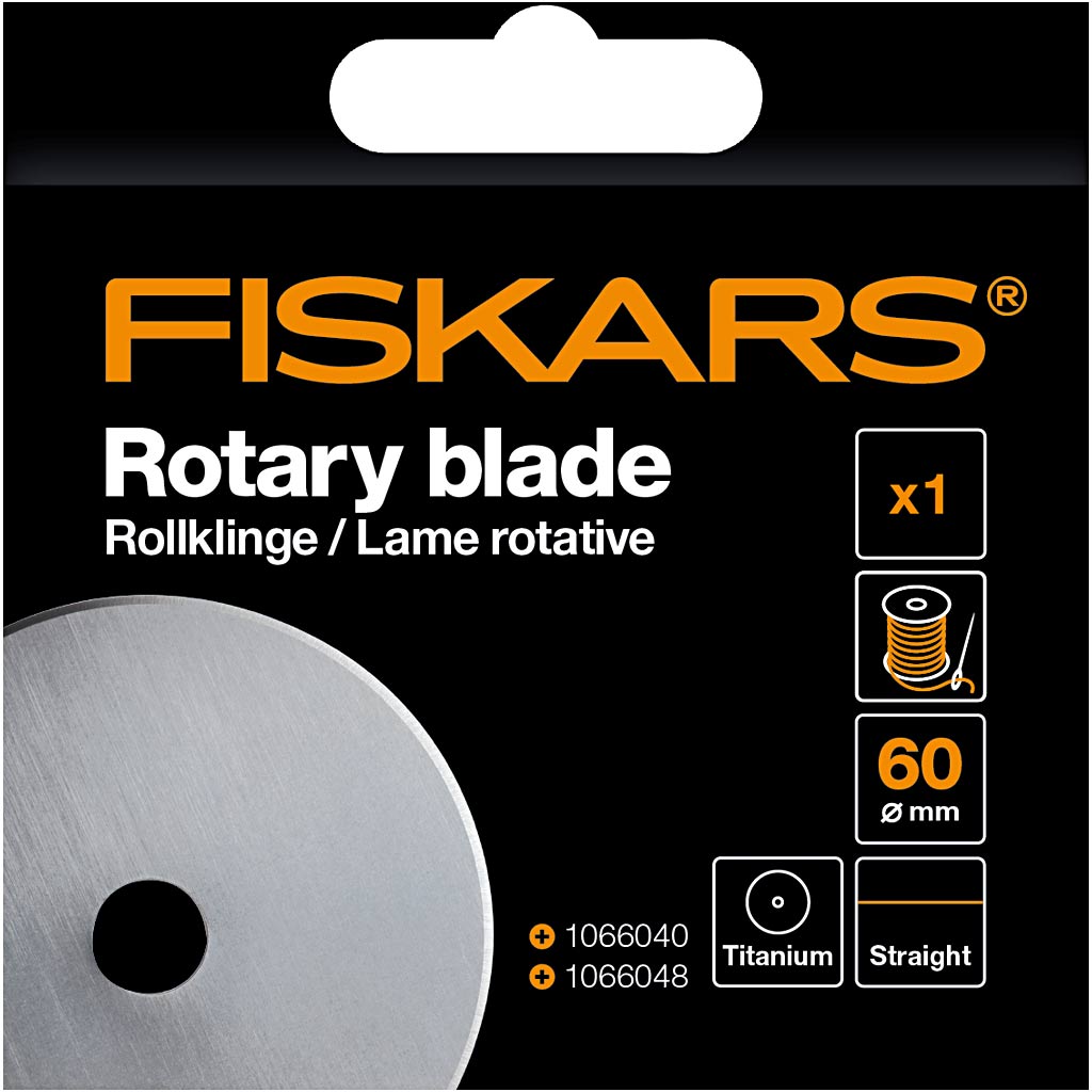 Fiskars rotary cutter, d 60 mm, 1 piece