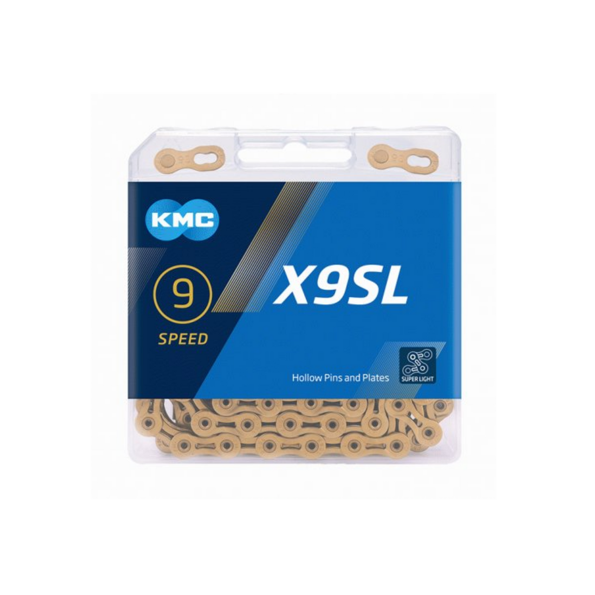 KMC Bicycle Chain X9 Ti-N Gold 114 Schakels