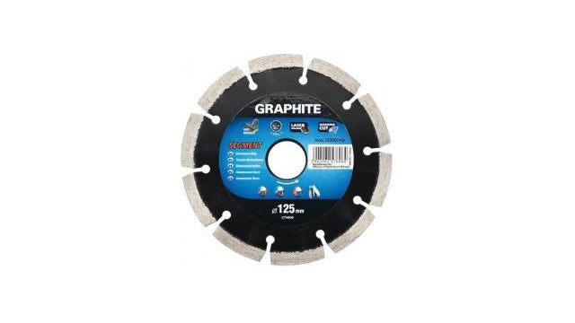 Graphite graphite 57h608 diamantschijf 180x22x8,0x2,4mm, segment, gelaserd, mpa en13236