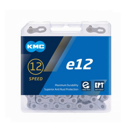 KMC E12 EPT Bicycle Chain 130 Silver Links