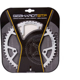 Gebhardt chainring 53t 5-hole 9-speed silver