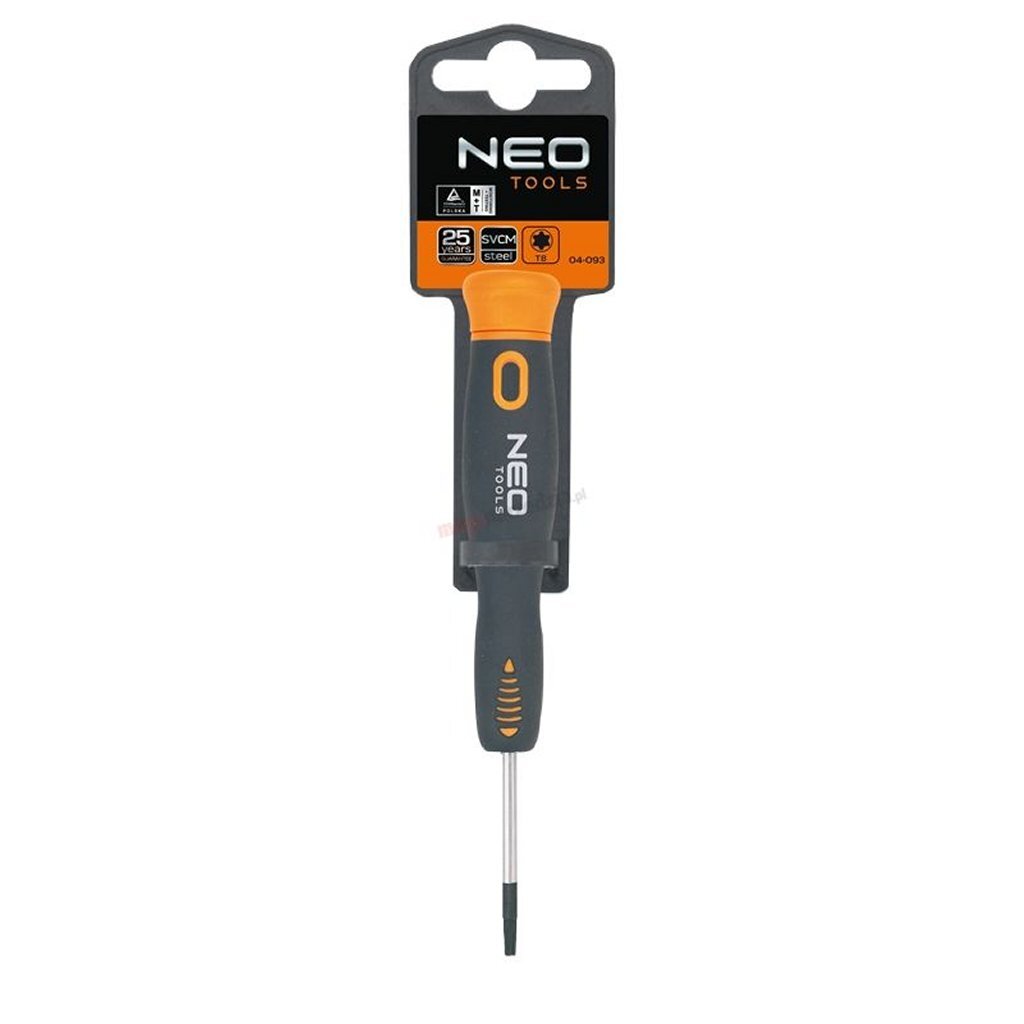 Neo tools neo tools torx schroevendraaier t6x40mm magnetisch crmo staal