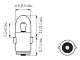 Bosma lampa 6 V 1,2 W BA7S