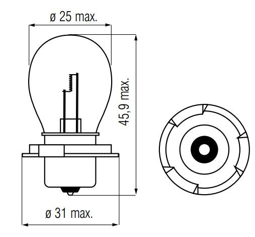 BOSMA Lampe 6v-15w P26s