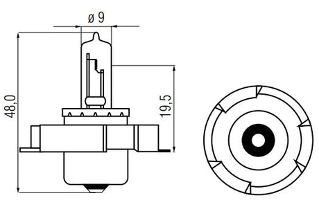 Bosma Lamp 12V-15W P26S halogeen