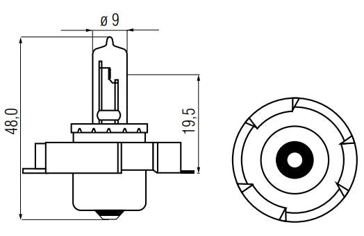 Bosma-Lampe 6V-15W P26S Halogen