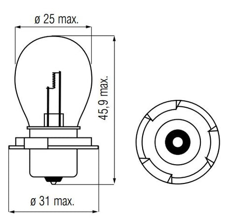 Bosma Lamp 12V-15W P26S