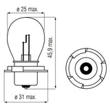 Lámpara Bosma 12V-25W P26S