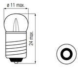 Lampe Bosma 12V-3W E10