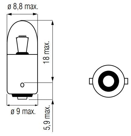 Bosma Lampa 12V-4W BA9s