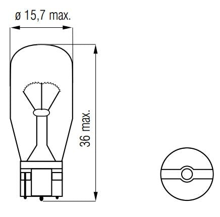 Bosma Lampa 12V-10W Wedge-T15