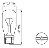 BOSMA Lamp 12v-10W Wedge-T15