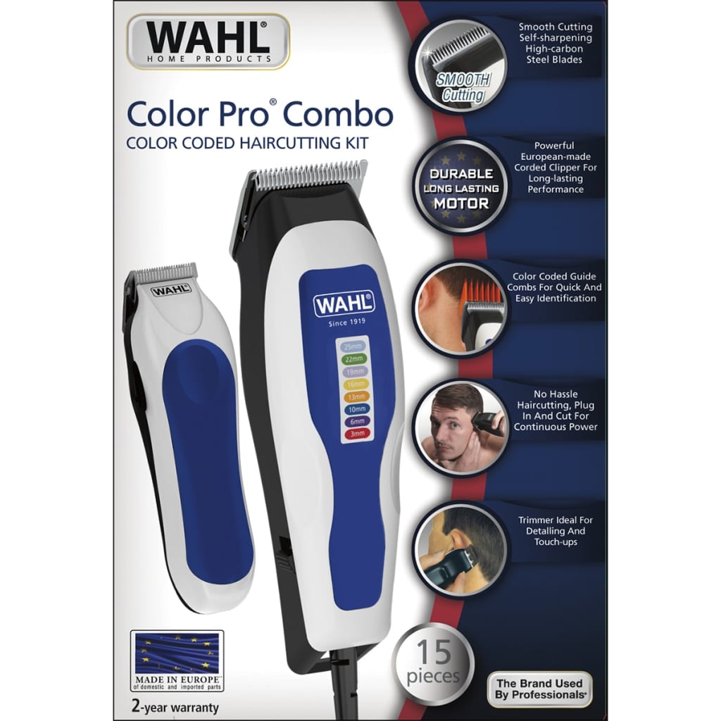 Wahl Tondeuse en Trimmer Color Combo 15 delig 1395.0465