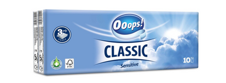Oops! Tissue sensibel 10x10pcs