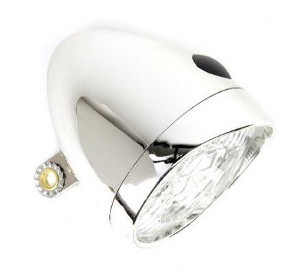 Catch-it Koplamp retro batterij 3xled chroom op kaart