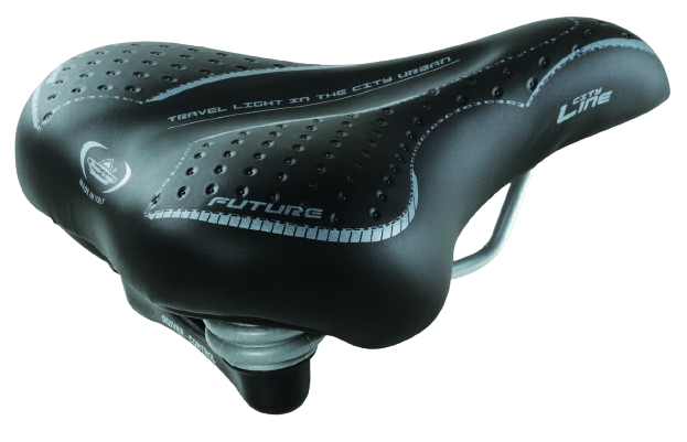 Selle Montegrappa zadel future dames met elastomeer zwart op kaart