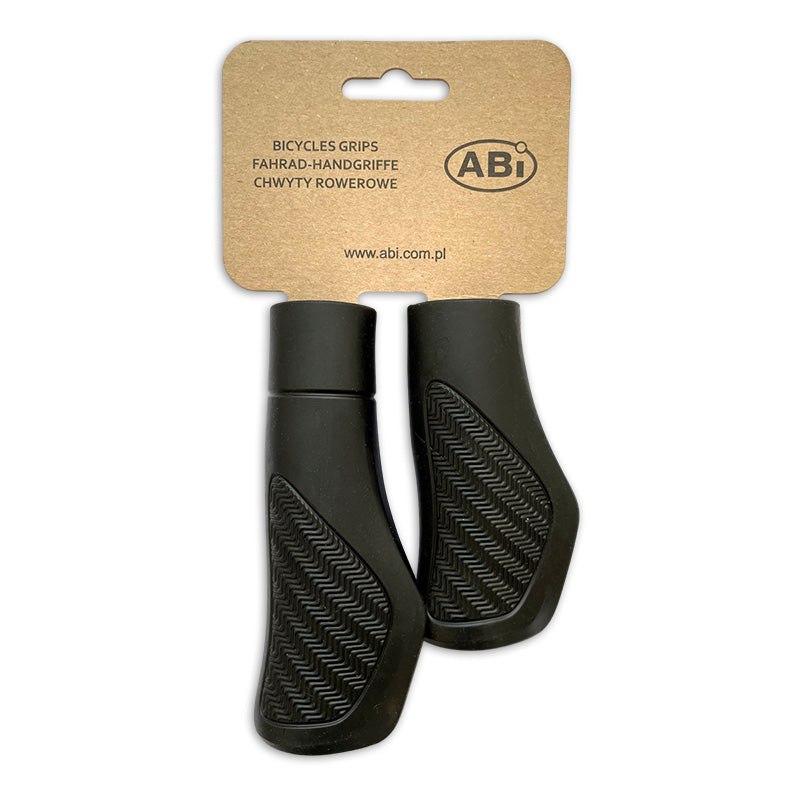 ABI black handles, TPE Sebs, Flexible, Strong, UV-resistant, 130 mm, 95 mm