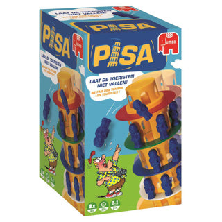 Jumbo Tower of Pisa - actionspill - fra 4 år - 2 til 4 spillere - brettspill for barn - familiespill