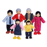 Hape dukkehouse asiatisk familie