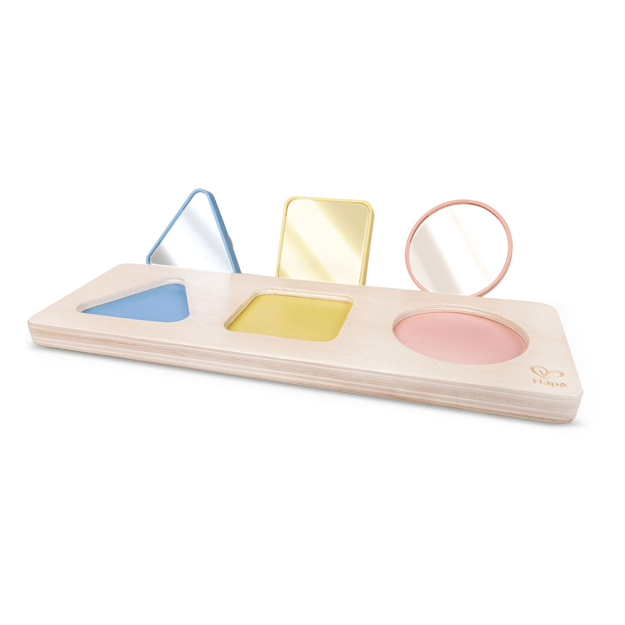 Hape Montessori Spiegel forma rompecabezas de madera