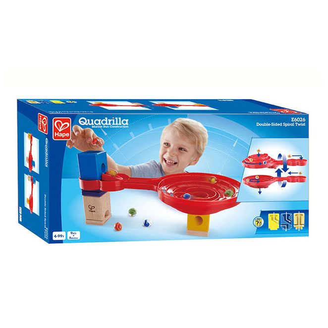 Hape dvostranski spiralni zasuk Knikkerbaan. 9dlg.