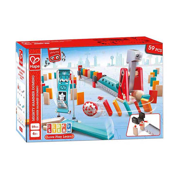 Hape hammer domino - 59pcs.