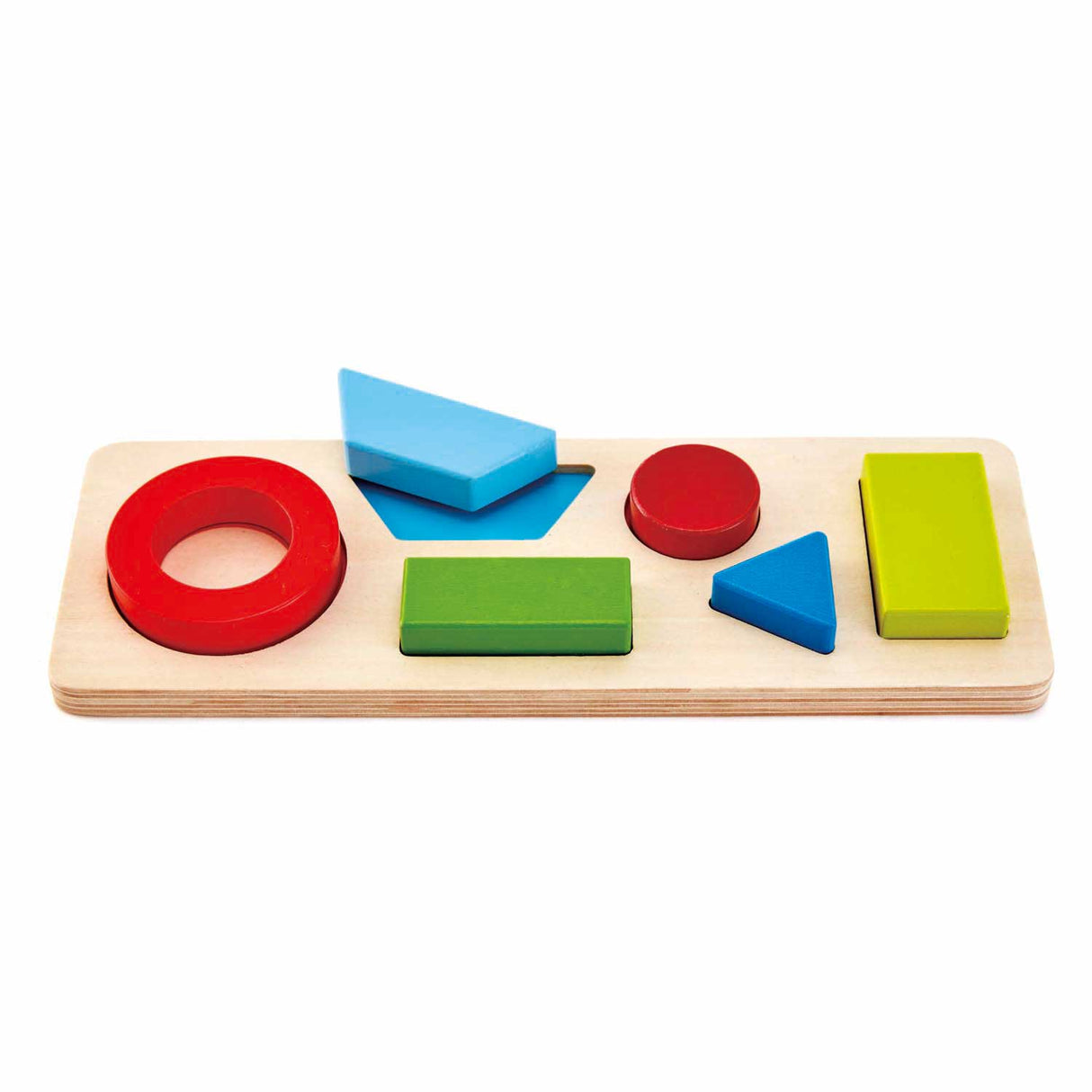 Hape geometry shape puzzle - 7 pieces.