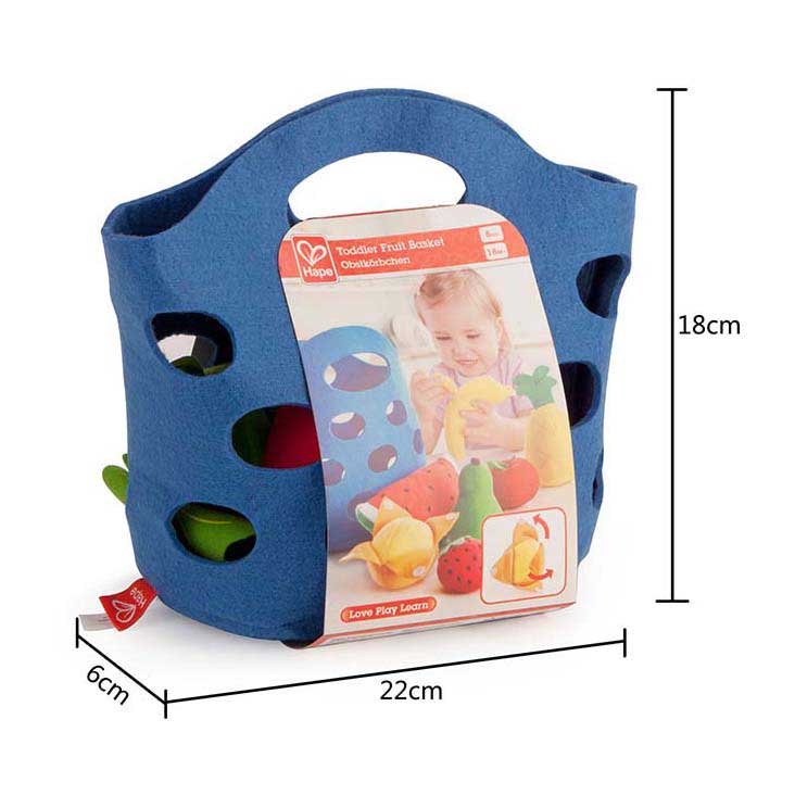 Hape felt fruit basket - 8 pcs.