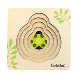 Beleduc Holzschicht Puzzle Ladybug