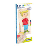 Beleduc wooden layer puzzle girl - 5 layers
