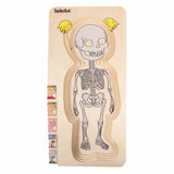 Beleduc wooden layer puzzle girl - 5 layers